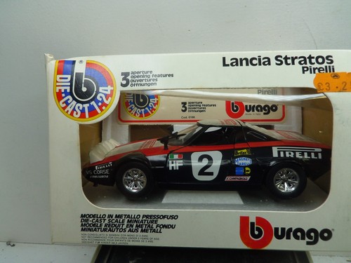 1/24 Burago Lancia Stratos Rallye Pirelli