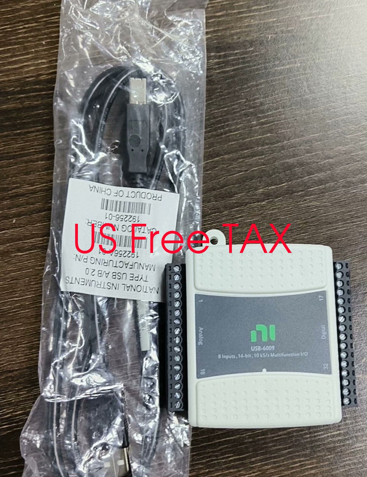 new National Instruments USB-6009 Data Acquisition Card, NI DAQ Multifunction 5
