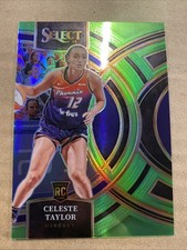 2024 Panini Select - Premier Neon Green Prizm Celeste Taylor /75 (RC)