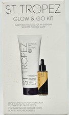St. Tropez Glow  Go Kit   Gradual Tan Lotion Light/Medium  Self Tan Glow Drops