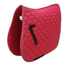 Horse Saddle Pad English Quilted Contoured All-Purpose Trail Maroon 72TS02MR