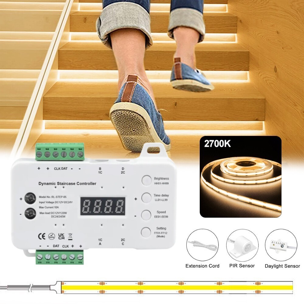 Illuminazione a LED dimmerabile per scale 2700K-4000K foto 5