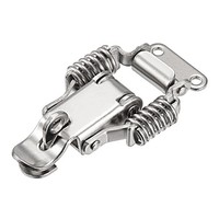 Federgeladen Umschalten Verriegeln Fang Klemme Haspe 201 Edelstahl 66Mm Silber