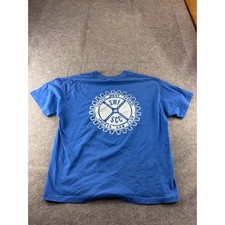 VTG Tee Jays HEFT SWISCC Sports Car Club T-Shirt XL Blue Made in USA 80s 90s