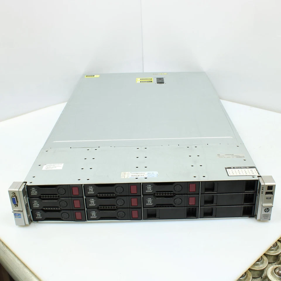 HP ProLiant DL380E Gen8 1x Intel Xeon E5-2420 0 4X4GB RAM 300GB 2.5" No OS - Image 3 of 4