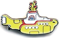 Gadget - Beatles (The): Small Yellow Submarine (Spilla Badge) -D- Rock Off