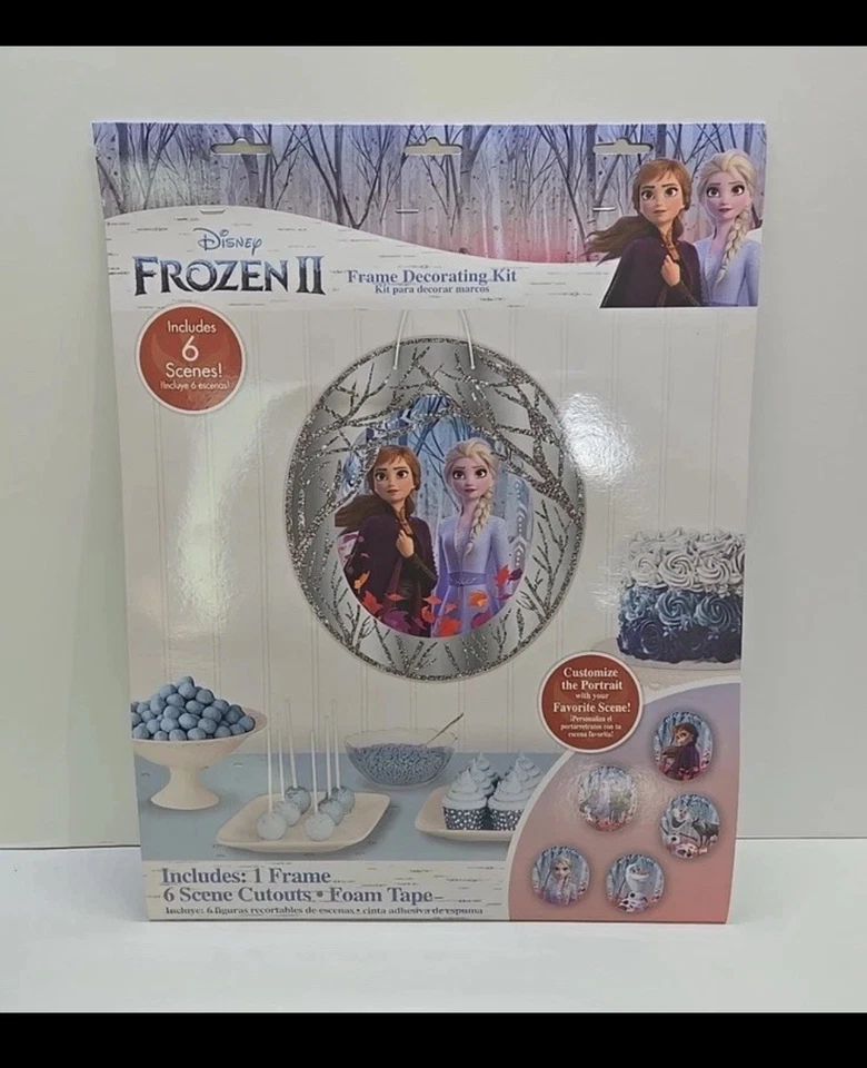 Frozen Birthday Party Decoration Frame and Cutout Photo Decorating Kit - Image 2 of 4