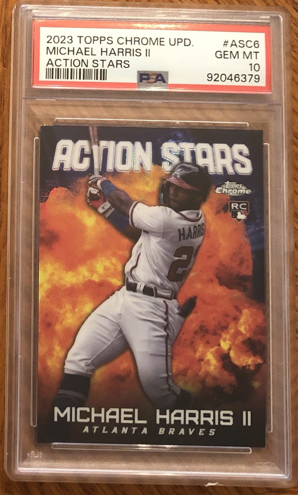 2023 Topps Chrome Update Michael Harris II Action Stars RC Rookie #ASC6 PSA 10