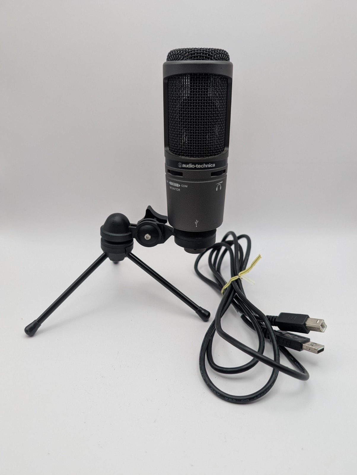 Audio-Technica AT2020USB Condenser Microphone With Stand Tested Works
