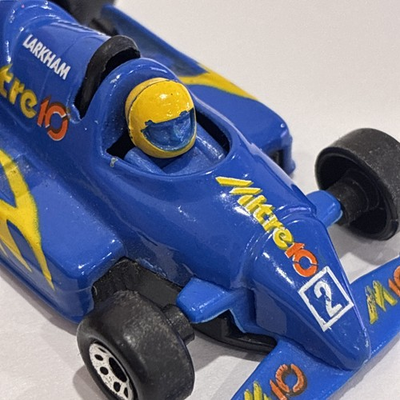 #ad Mitre 10 F1 Racer Blue Mark Larkham 1984 MATCHBOX 1:55 Made in Thailand CAR TOYS AU $19.69