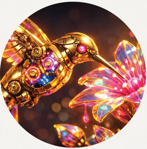 Hayleybug 1/10th oz Chronofeather Hummingbird Silver Round