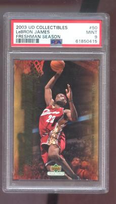 その他 UD Lebron James rookie year card 2003-04 UD Upper Deck #50 Lebron James Freshman Season ROOKIE PSA