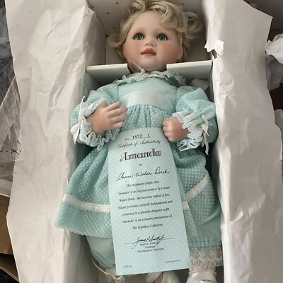 The Hamilton Collection Porzellan Puppe Amanda 1991 Vintage 