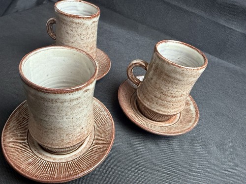 Vintage Creigiau Studio Pottery Coffee Cup & Saucer Set – Made in Wales - Picture 9 of 13