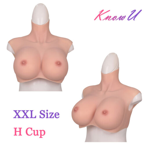 XXL Size Silicone Breast Form H Cup Crossdresser Transgender Large - Afbeelding 1 van 25