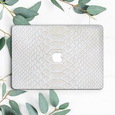 Retro White Snake Skin Hard Case Cover For Macbook Pro Retina Air 11 12 13 15