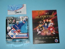 HENRIK LUNDQVIST SIGNED NEW YORK RANGERS McFARLANE HOCKEY HALL OF FAME PROGRAM