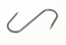 New 10 X Butchers Pointed S Hook 3 Inch 75mm BZP Steel - Onestopdiy - HD