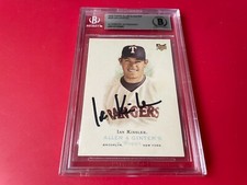 Ian Kinsler Rangers 2006 Topps A&G Card Signed Auto Beckett BAS