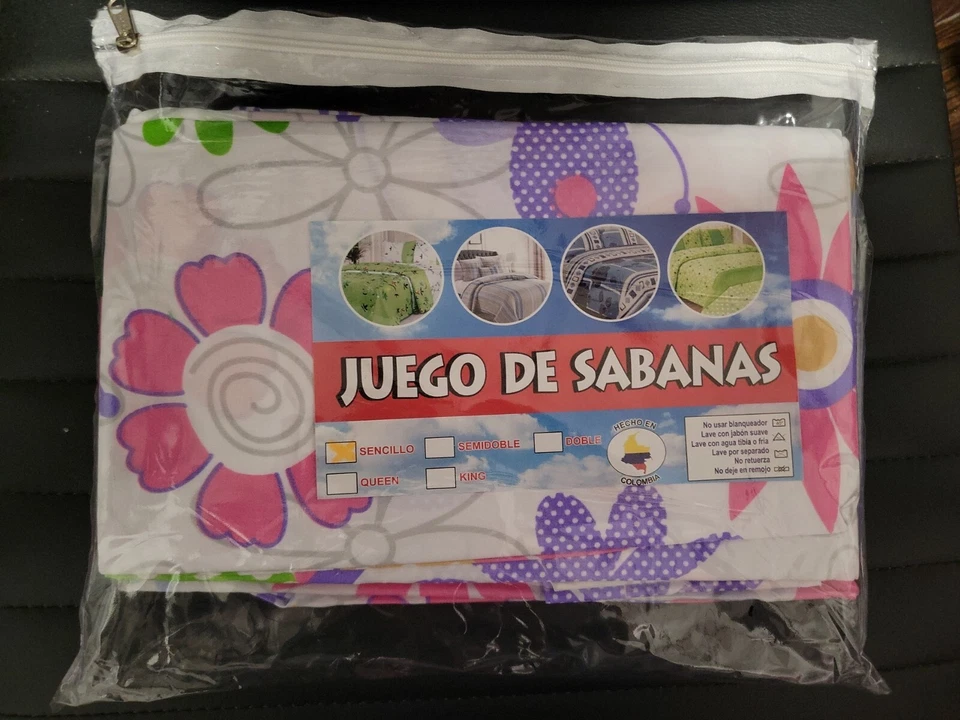 Fantástico Juego de Sábanas Algodón Talla Doble Nuevo  Foto 2 de 3