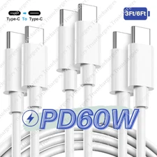 3x 60W USB C to USB C Cable Charger For Samsung S23 S22 S9/iPad Mini/MacBook Air