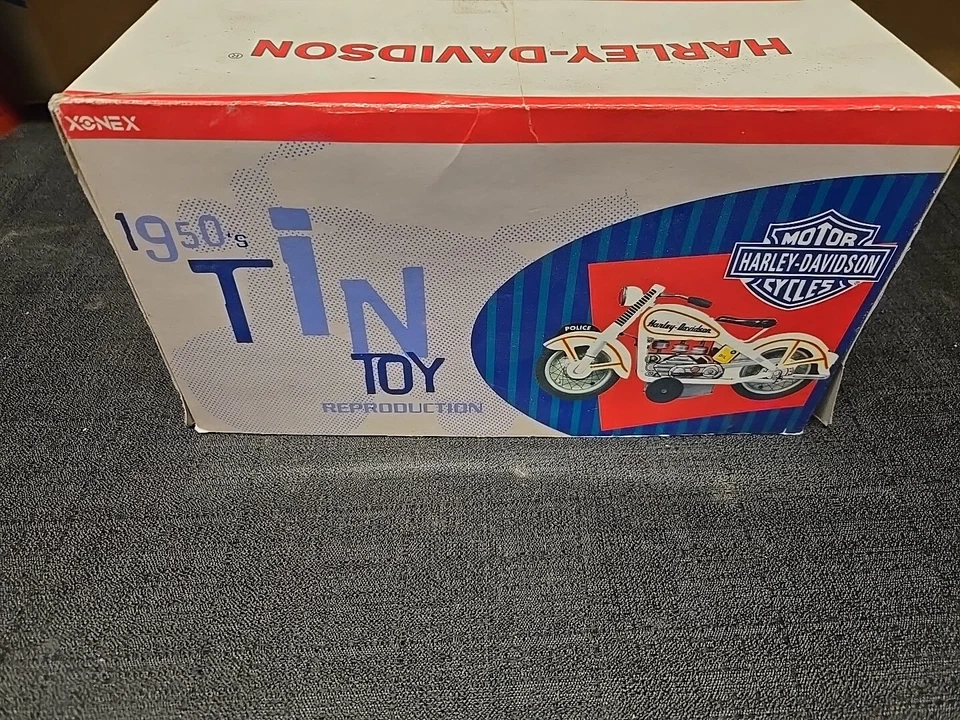 Жестяная игрушка репродукция Zonex Harley Davidson 1950-е  - Изображение 2 из 4