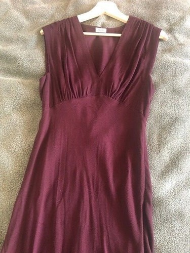 L'Agence 100% Pour Amour Dark Purple Sheath Dress, Size Small - Picture 4 of 11