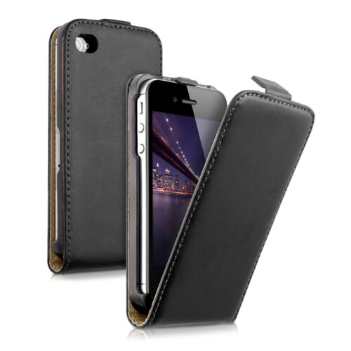 Hülle für Apple iPhone 4 4S Flip Handyhülle Handy Case Cover Schutzhülle Tasche - Bild 1 von 8