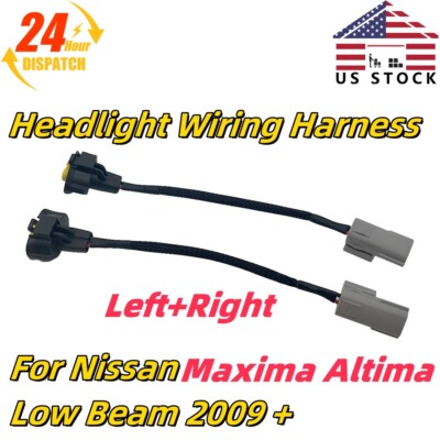 For Nissan Maxima Altima Low Beam Headlight hid to Halogen Conversion Harness