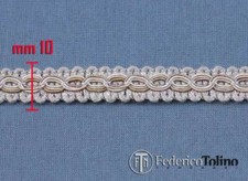 Bordo beige/nocciola passamaneria coprichiodo. Rifiniture per tappezzeria 10 mm