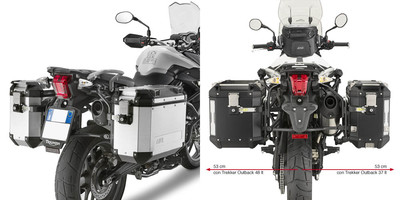 GIVI SIDE LUGGAGE RACK MONOKEY CAM-SIDE TRIUMPH TIGER 800 - 800 XC 2011-2015