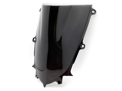 ABS Black Double Bubble Windscreen Windshield for 2017-2024 Yamaha YZF R6 R7