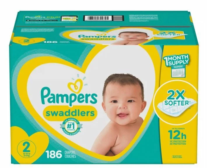 Pampers Swaddlers Diapers Size 2 , Size 3 or Size 5