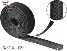 Car Heat Wire Shield Sleeve Heat High Temp Shield Length 10ft 20mm 34 Black Car Heat Wire Shield Sleeve Heat High Temp Shield Length 10ft 20mm 34 Black
