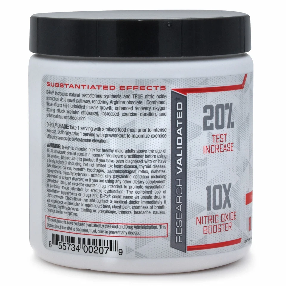 Purus Labs D-Pol: reforço de testosterona hardcore e potenciador da libido, 90 comprimidos - Imagem 2 de 3