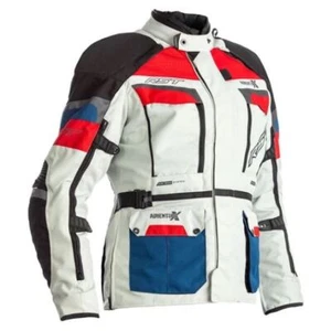 RST Adventure-X Ce Ladies Motorcycle Jacket Ice Blue Red