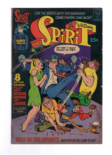 The Spirit #1 - Harvey Comics 1966 - Giant Size - Lower Grade Plus