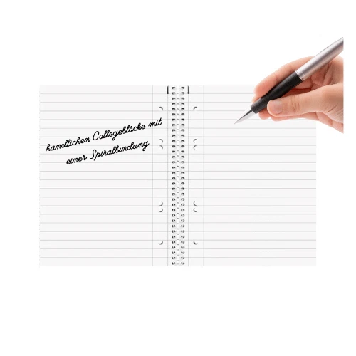 BRUNNEN Collegeblock DIN A5 liniert Seitenrand +Lochung Spiralblock Schreibblock - Bild 2 von 4