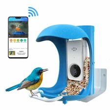 Smart Bird Feeder with Camera AI ldentify 11000+ Bird, Solar Powered, Wireless
