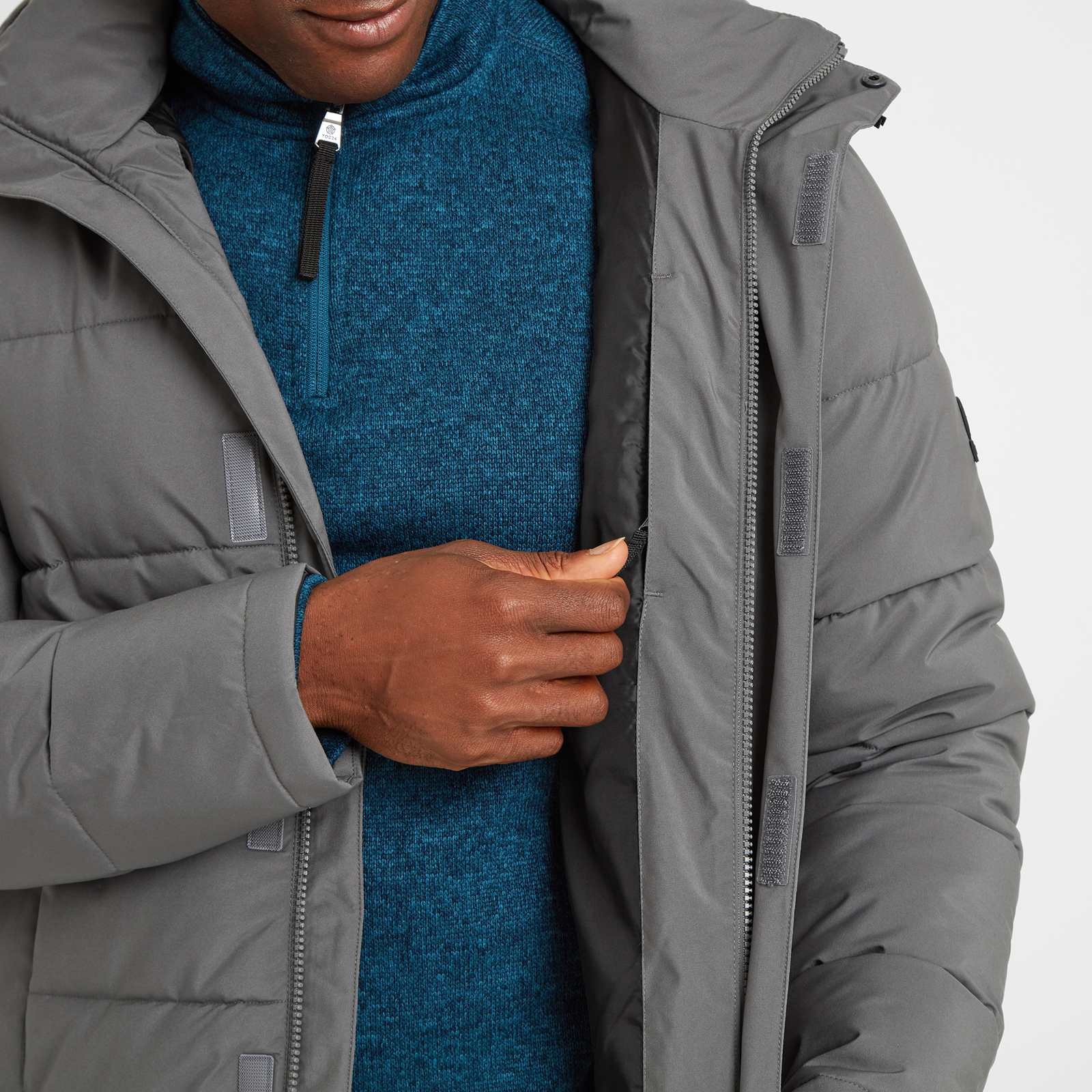 TOG24 Askham Mens Insulated Winter Jacket Padded Ultra Warm Longer