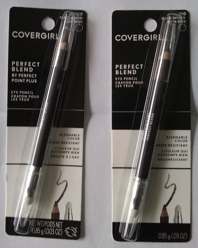 (2) COVERGIRL Perfect Blend Eyeliner Stift - #110 Schwarz Braun. Neu