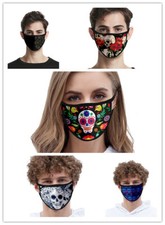 Cloth Mask Face Cover Reusable Washable Fashion Men Women Unisex Skull Halloween