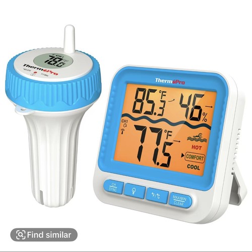 Floating Wireless Swimming Pool Thermometer,