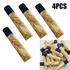 4PC DIY Japanese Kitchen Knives Chef Knife Replacement Octagonal wooden Handle