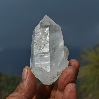 HIMALAYAN GLACIER RAINBOW QUARTZ LEMURIAN NIRVANA ICE SELF HEALED ETCHED CRYSTAL