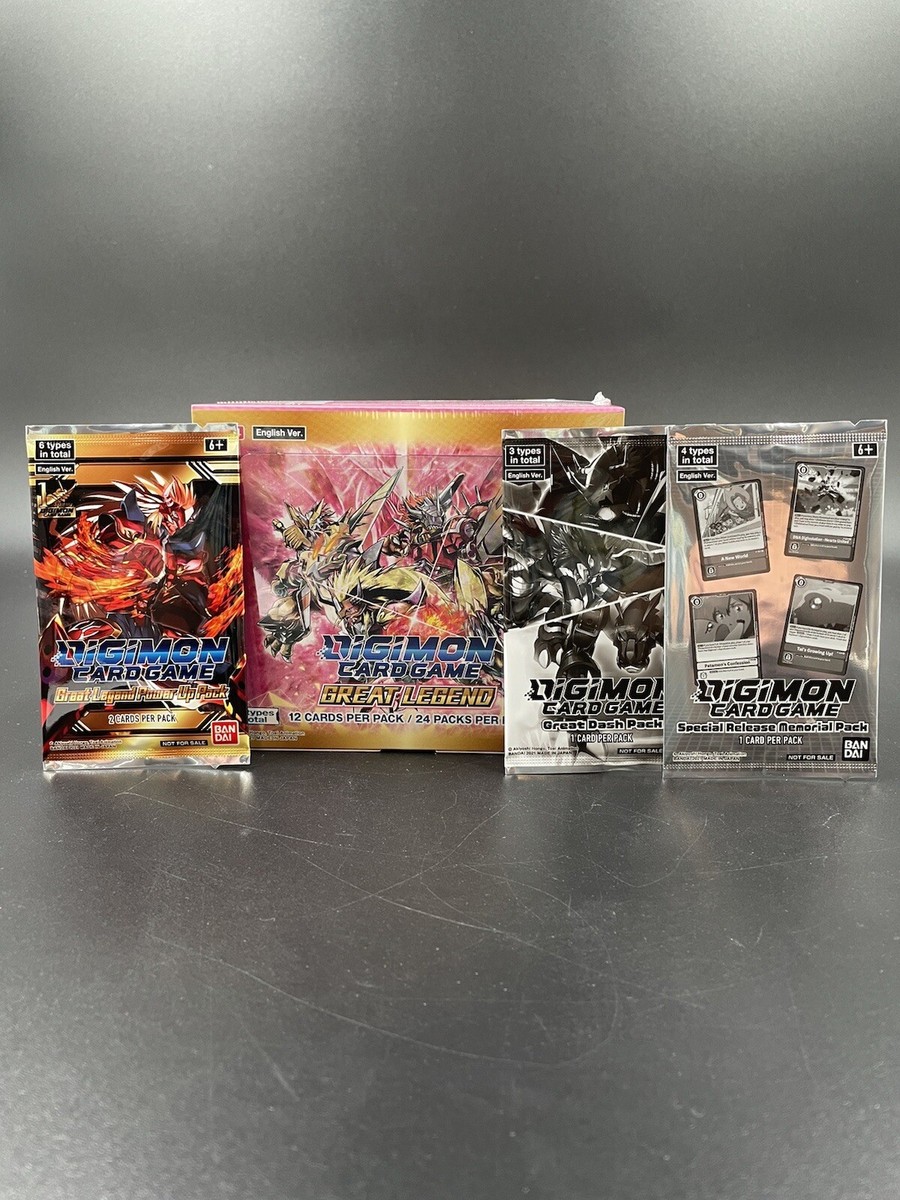 Digimon - BT-04 Great Legend Booster Box + Special, Great, Great Legend  Packs
