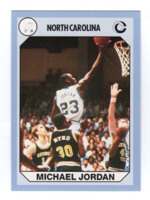 michael jordan tar heels card