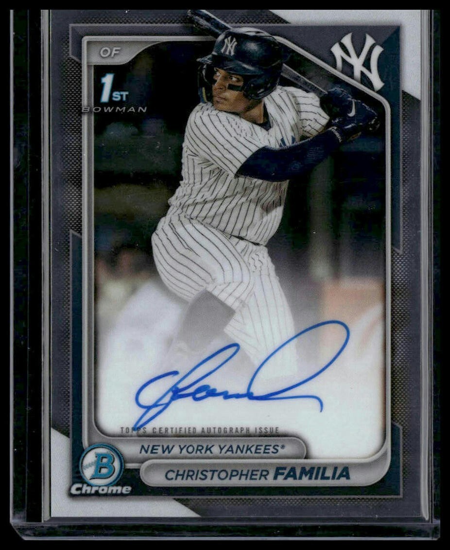 CHRISTOPHER FAMILIA 2024 Bowman Chrome 1st Auto #CPA-CF