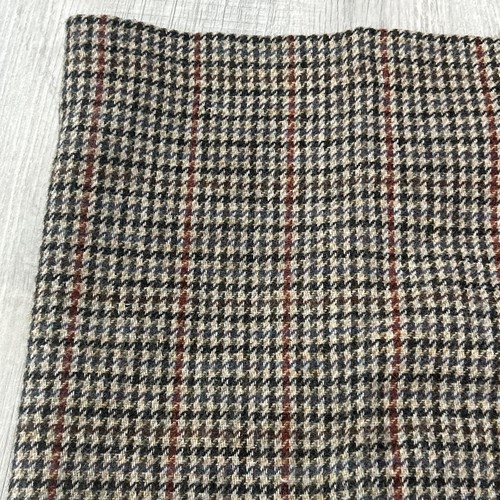 Vtg ORVIS HARRIS TWEED 100% Wool Skirt Long Houndstooth SZ 18 Made England - Picture 6 of 9