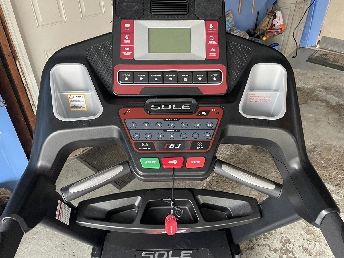 Sole F63 Treadmill with incline